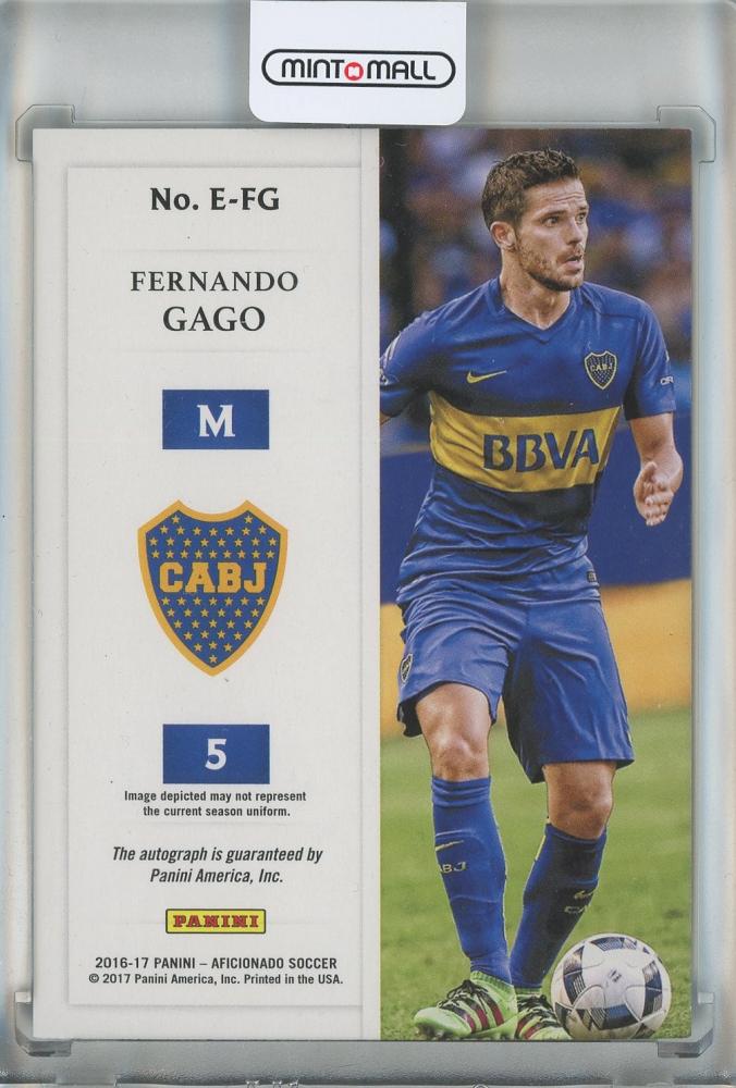 2016-17 Panini Aficionado Fernando Gago Endorsements Artist