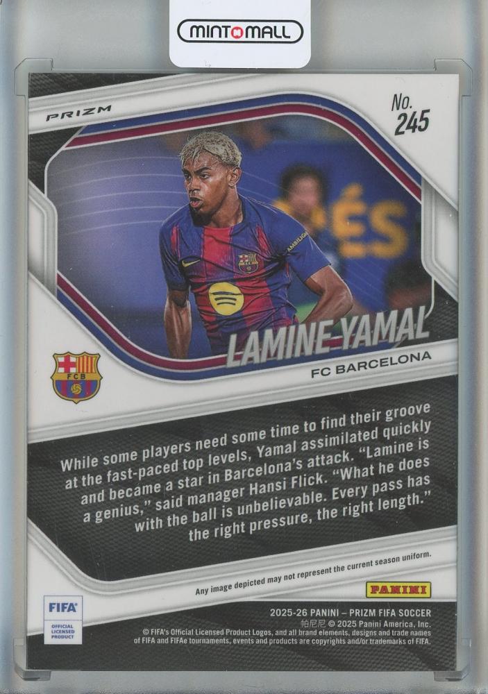 2025-26 Panini Prizm FIFA Lamine Yamal Prizms Mosaic #245 FC Barcelona
