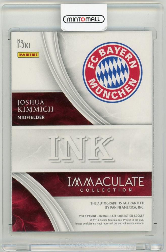 2017 Panini Immaculate Collection Joshua Kimmich Ink on card serial 14 of 65 FC Bayern Munich trading card