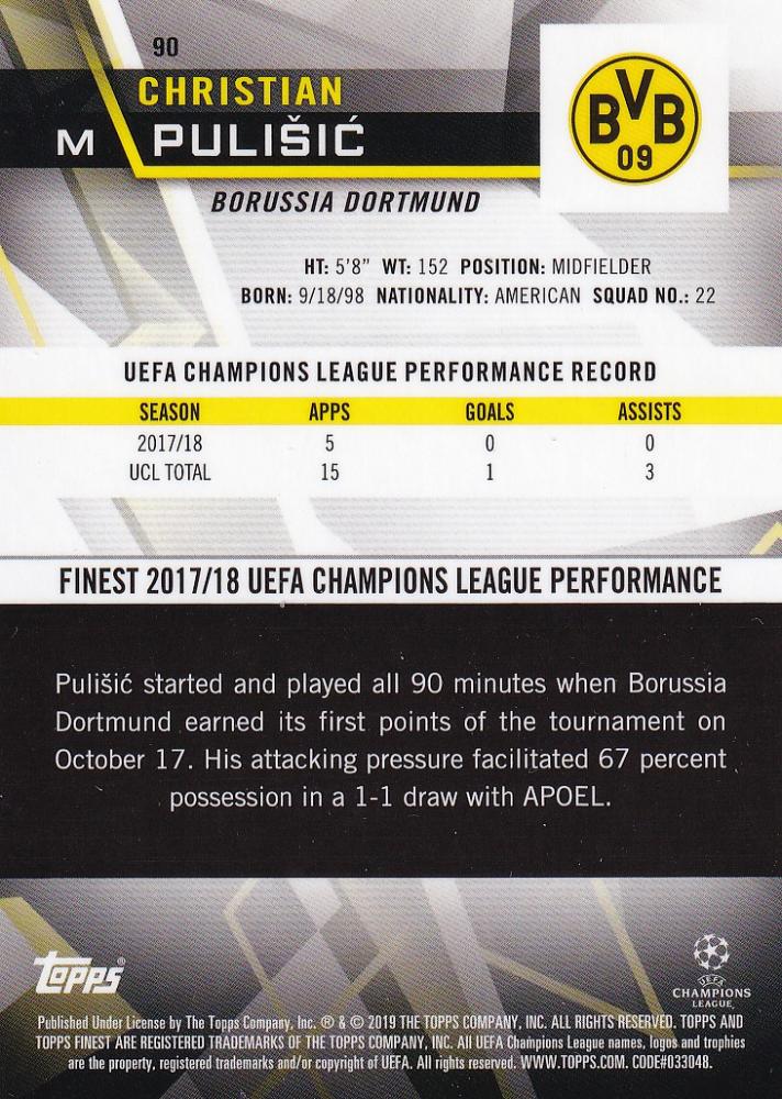 2018-19 Topps Finest UEFA Champions League Iker Casillas Borussia Dortmund Blue Parallel card number 044 of 150