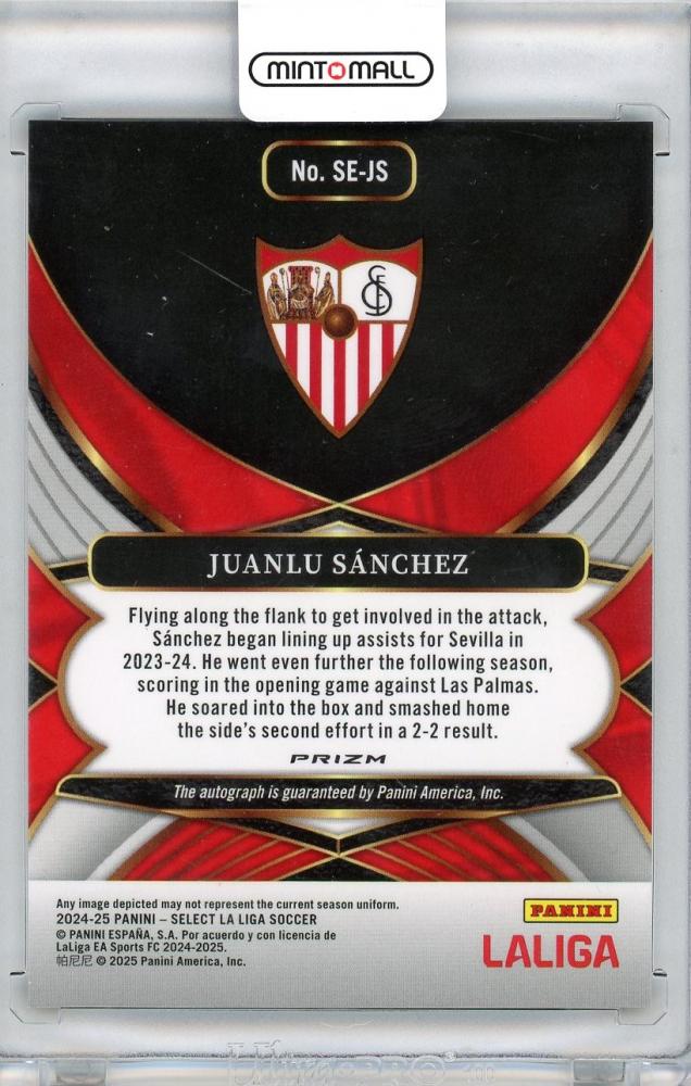 2024-25 PANINI SELECT Juanlu Sanchez Autographed Sign Sevilla