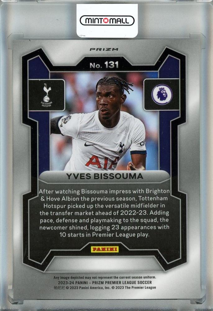 2023-24 Panini Prizm English Premier League Yves Bissouma Genesis Prizm #131 Tottenham Hotspur