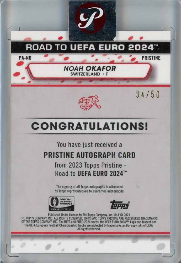 2023 Topps Pristine Road to Euro