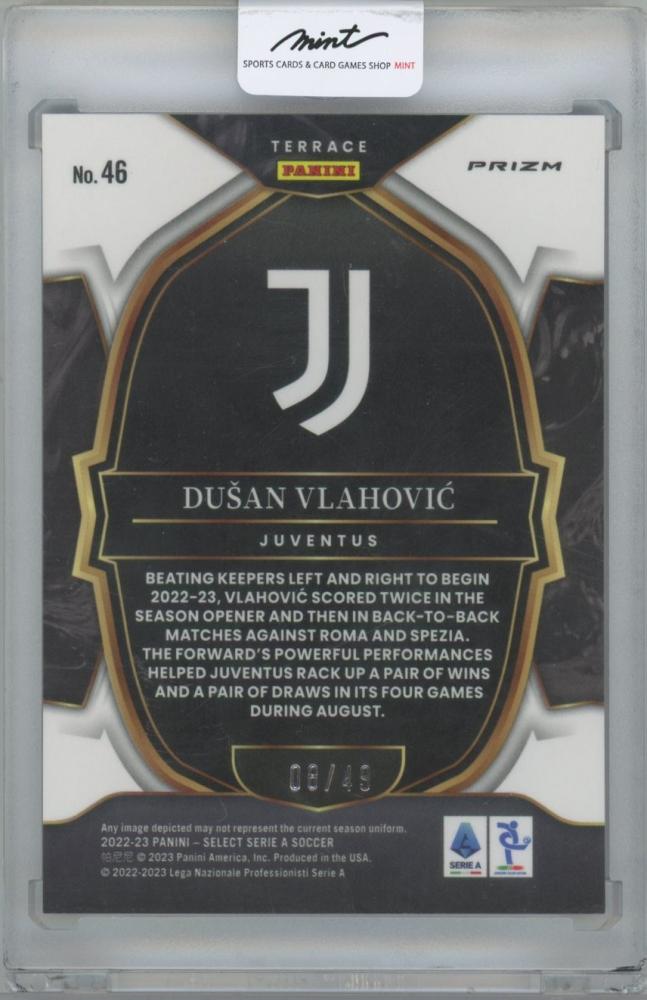 2022-23 PANINI Select Serie A Purple #46 / DUSAN VLAHOVIC(Juventus) 08/49