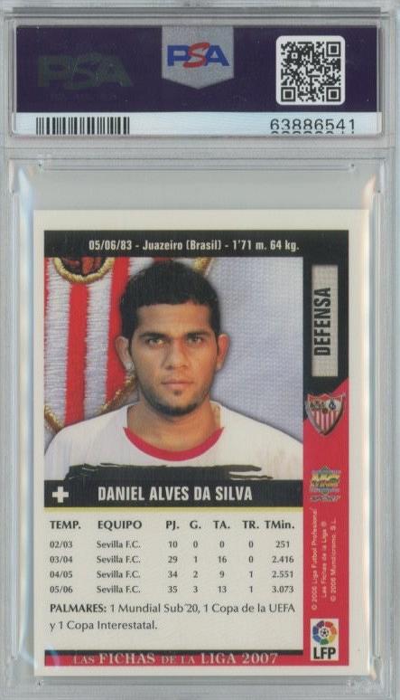 2006 Mundicromo Daniel Alves da Silva #600PSA6 Sevilla F.C