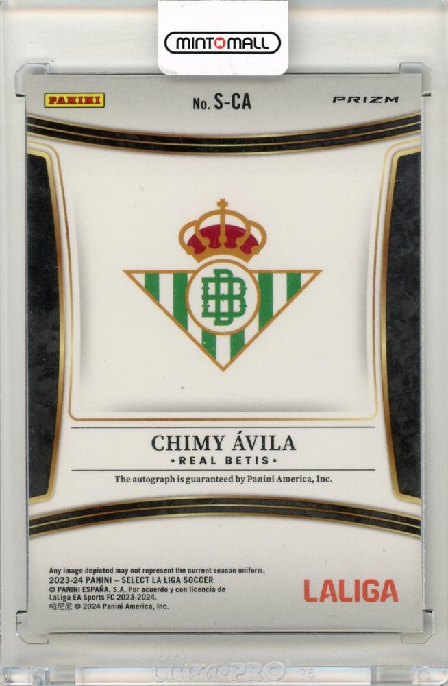 2023-24 Panini Select La Liga Soccer Chimy Avila Signatures Red Real Betis