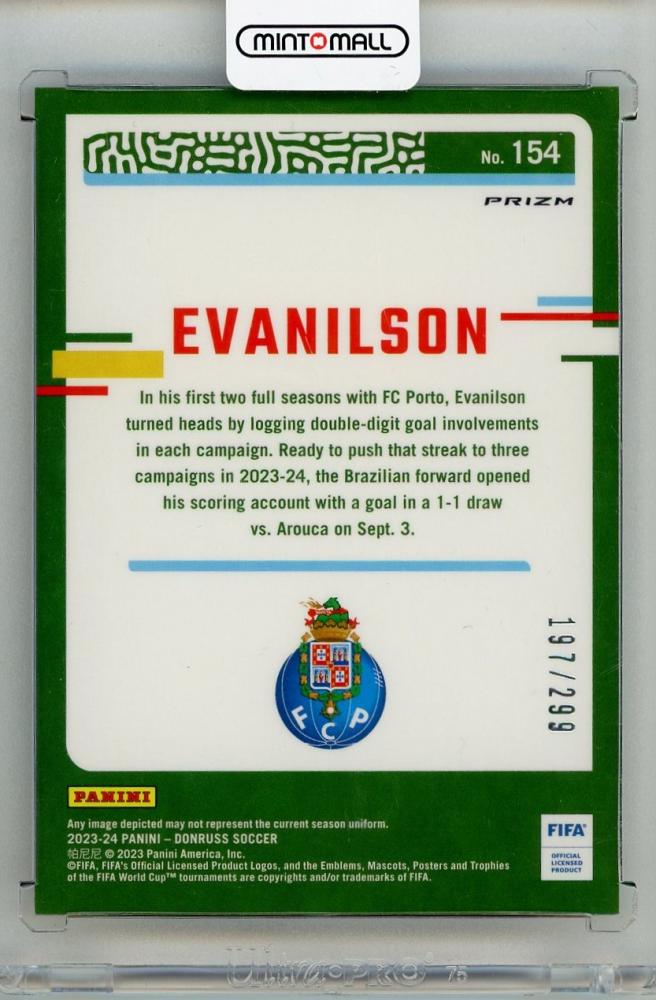 2023-24 PANINI Donruss Optic Evanilson Red #154197/299 FC Porto