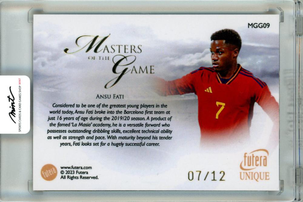 2023 Futera Unique Ansu Fati Masters of the Game 712