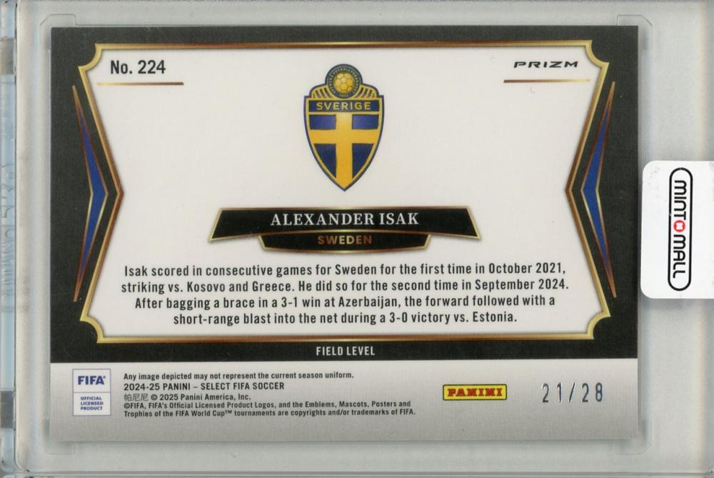 2024-25 SELECT FIFA Alexander Isak Jade Dragon Scale21/28 SWEDEN
