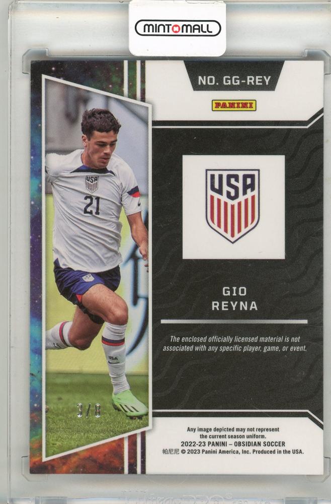 2022-23 Panini Obsidian Gio Reyna Galaxy Gear / Relic 3/8