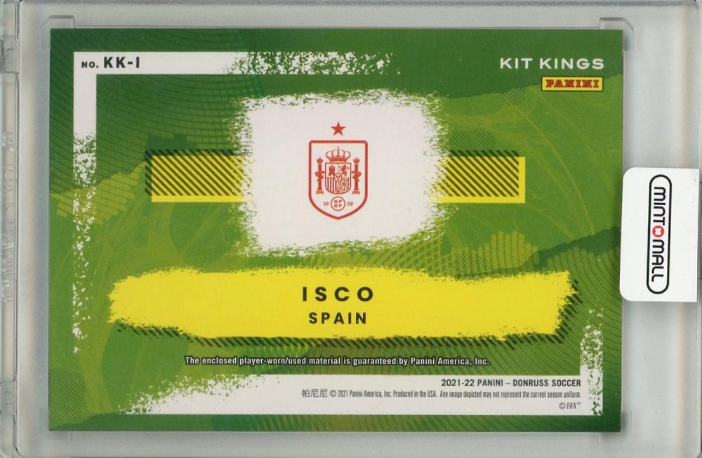 2021-22 PANINI DONRUSS Isco KIT KINGS #KK Patch Spain