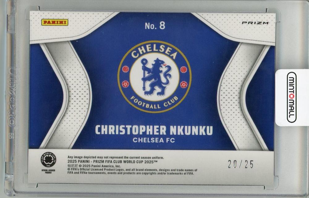 2025 PANINI PRIZM CLUB WORLD CUP Christopher Nkunku #820/25 ChelseaFC