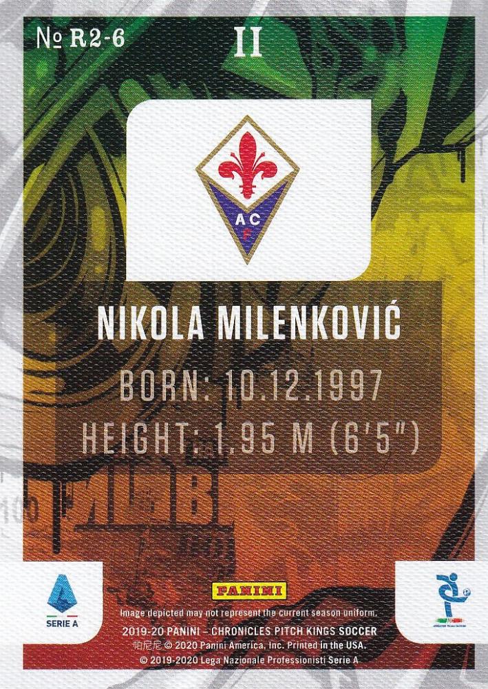 2019-20 Panini Chronicles Parma Calcio 1913 Dejan Kulusevski Pitch Kings Rookies II trading card
