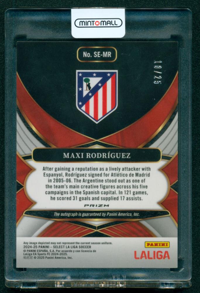 2024-25 Select La Liga Select Signatures Tie-Dye #27 Maxi Rodriguez Autograph18/25 Atletico Madrid