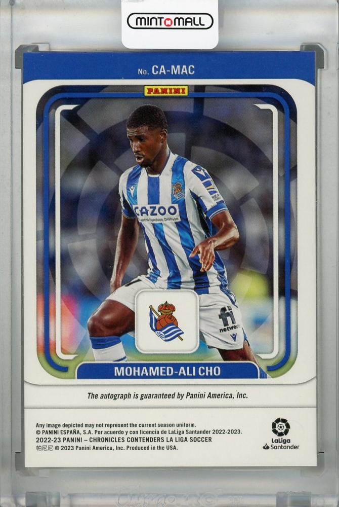 2022-23 Panini Chronicles Real Sociedad Mohamed-Ali Cho Contenders Autographs La Liga(RC) 257/299