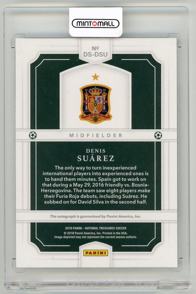 2018 Panini National Treasures Denis Suarez Debut Signatures Bronz Parallels13/25 Spain