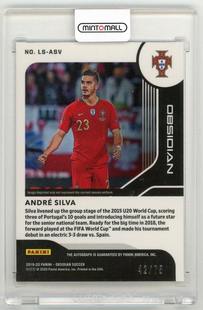 2019-20 Panini Obsidian Andre Silva Lightning Strike Electric Etch Purple42/75 Portugal
