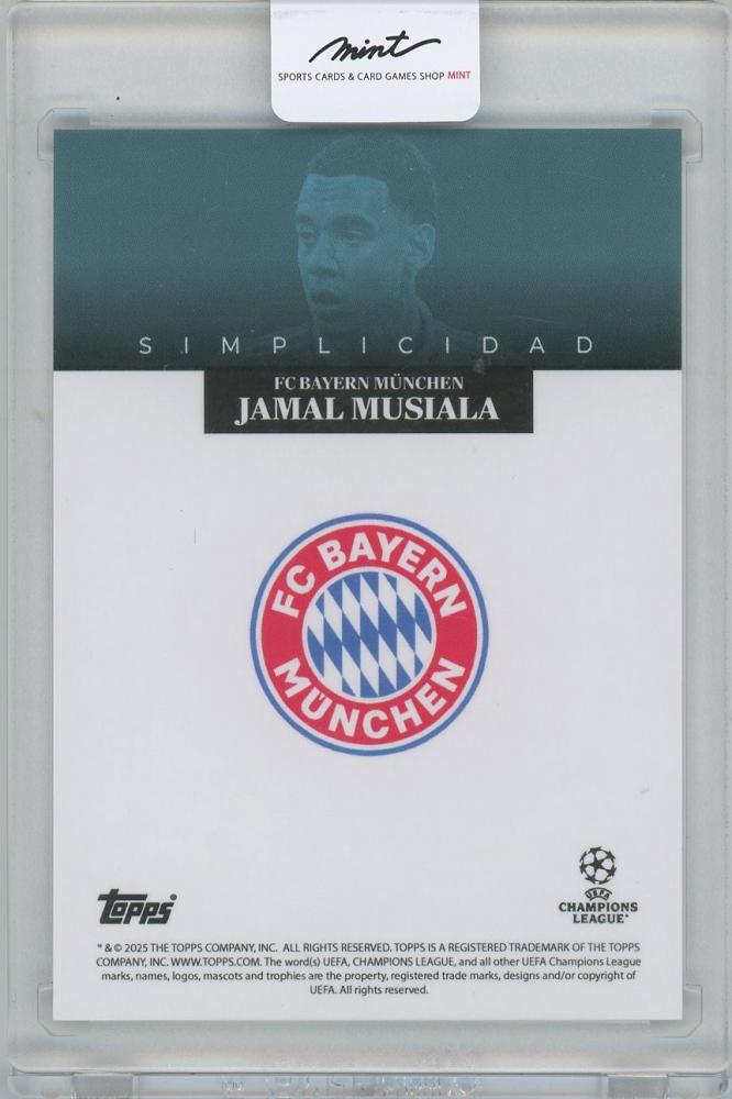 2024-25 TOPPS Simplicidad UEFA Club Competitions Megaestrellas Blue / JAMAL MUSIALA(Bayern Munich) 31/49