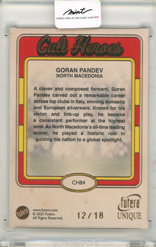 2025 Futera Goran Pandev 12/18