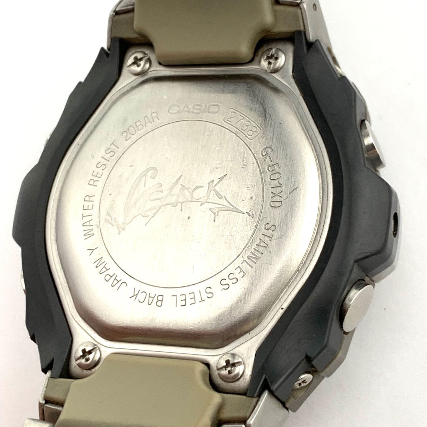 Casio G-Shock G-501XD Digital Watch WR 20BAR Shock Resistant Body Steel Band — Japan Import