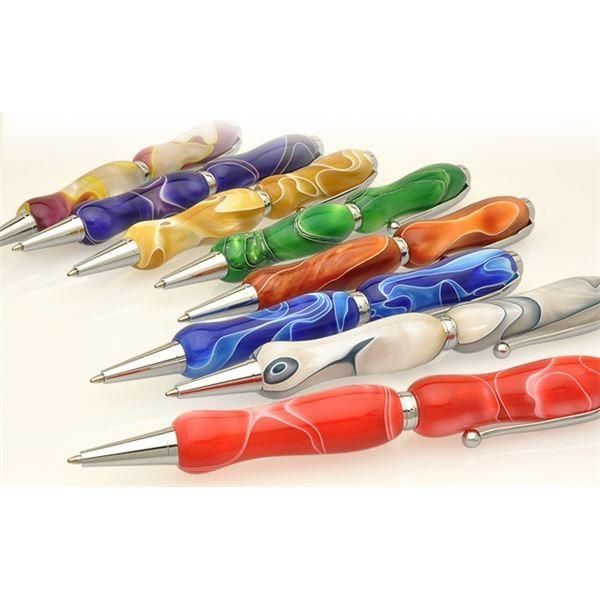 Marble Pen Acrylic Ballpoint Pen Cross Type 0.7mm Green Japan Import