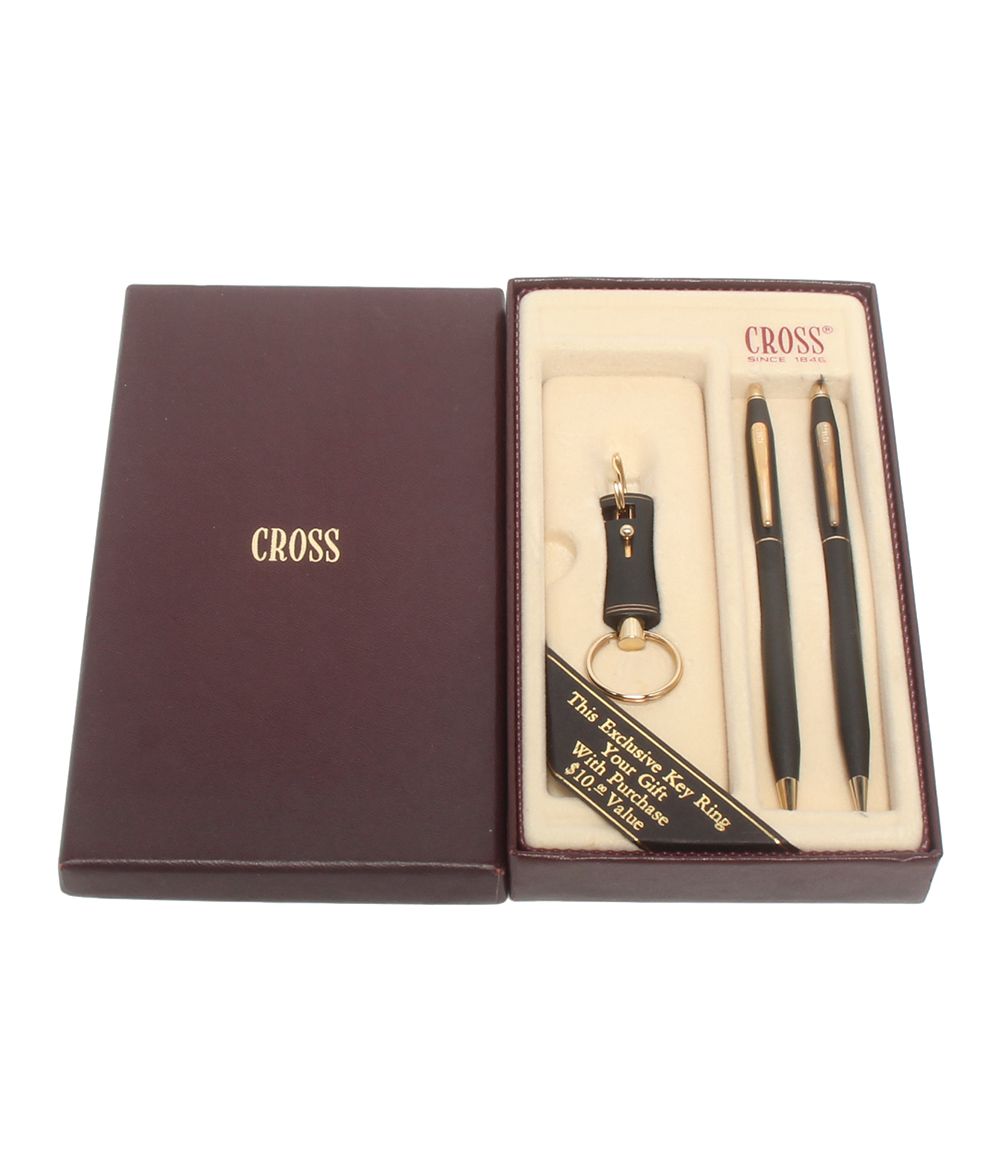 Cross Classic Century Ballpoint Pen Mechanical Pencil Keyring 3-Piece Set — Japan Import