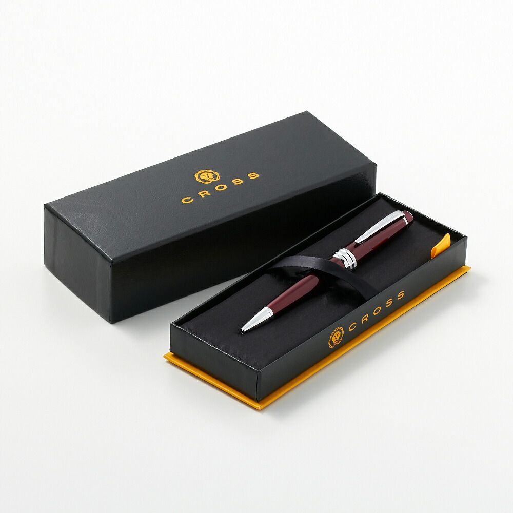 Cross Bailey Red and Silver Ballpoint Pen Model AT0452-8