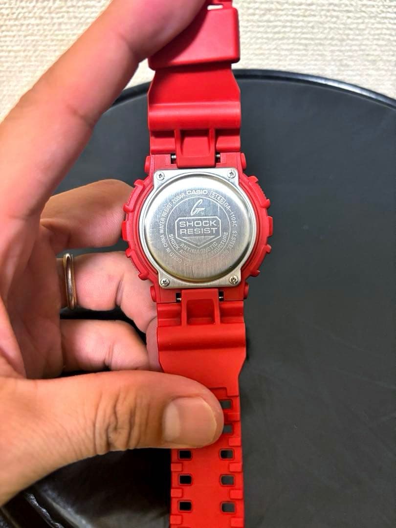 Casio G-Shock GA-110AC Red Digital Watch with Silicone Band — Japan Import