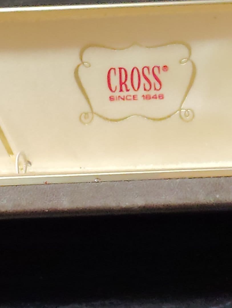 Cross 14 Carat Gold Metal Ballpoint Pen with Case — Japan Import