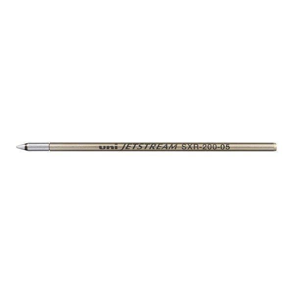 Five packs of 0.5mm Pilot Jetstream metal pen refills in black, ready for multi-function pens