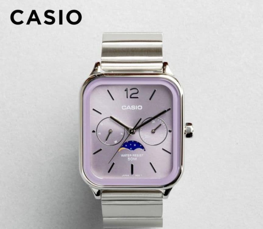 Casio MTP-M305D-6A Purple Quartz Watch — Japan Import