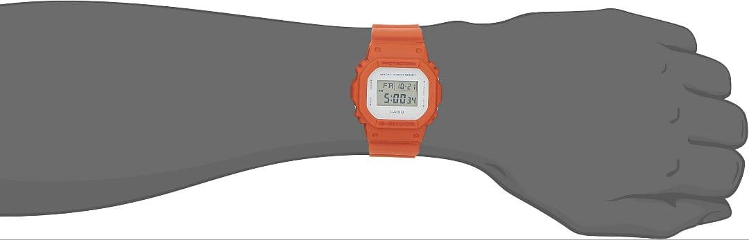 Casio G-Shock DW-5600M-4JF Limited Edition Digital Watch with Orange Color