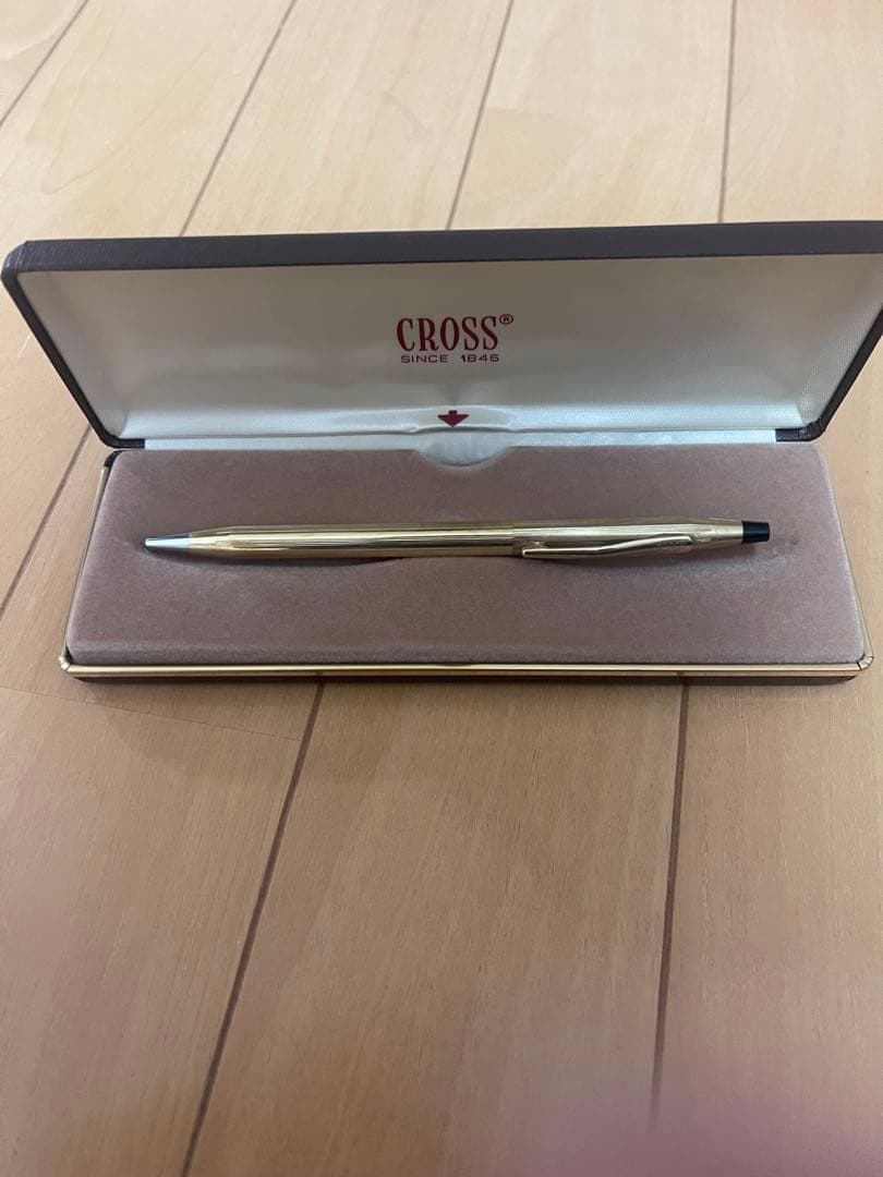Cross Ballpoint Pen Metal Brown Case