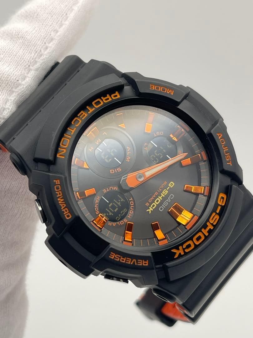 Casio G-Shock GAW-100BR-1AJF Orange Black Digital Quartz Watch — Japan Import