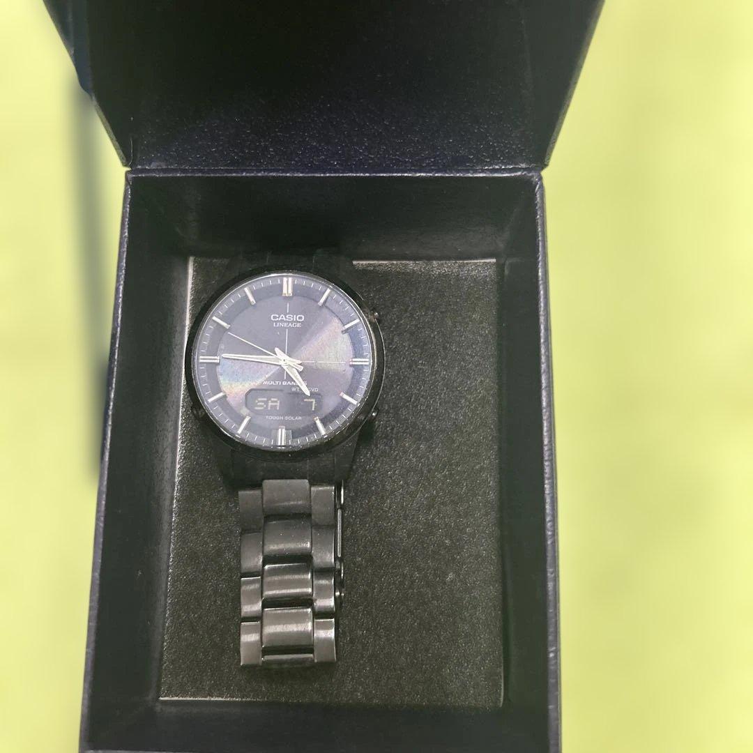 Casio Linage LCW-M170 Watch with Black Dial and Solar Power — Japan Import