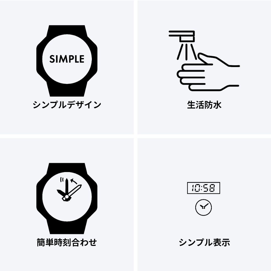 Casio Collection Standard MW-240-3B Analog Watch with Large Dial, Black Resin Band — Japan Import