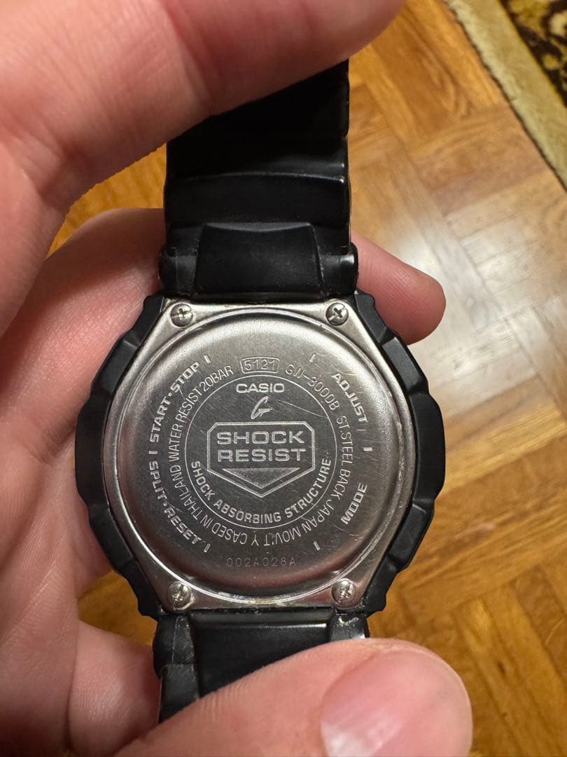 Casio G-Shock Gravitymaster GW-3000B-1AJF Solar Radio Watch with Seconds Hand — Japan Import