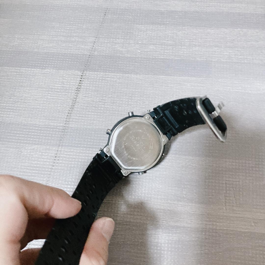 Casio Fox Fire Digital Watch Black with Silicone Band