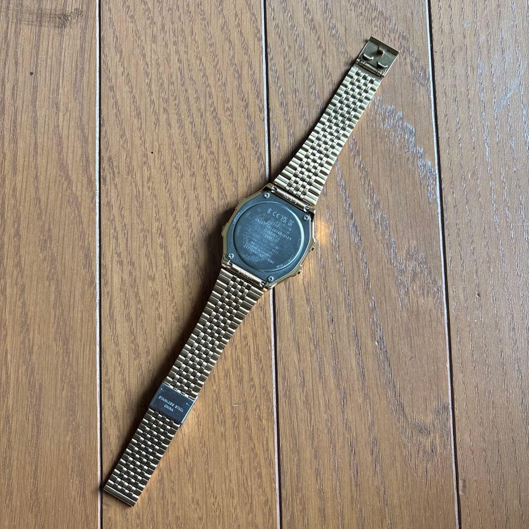 Casio Digital Series ABL-100WEG-9A Bluetooth Watch Gold