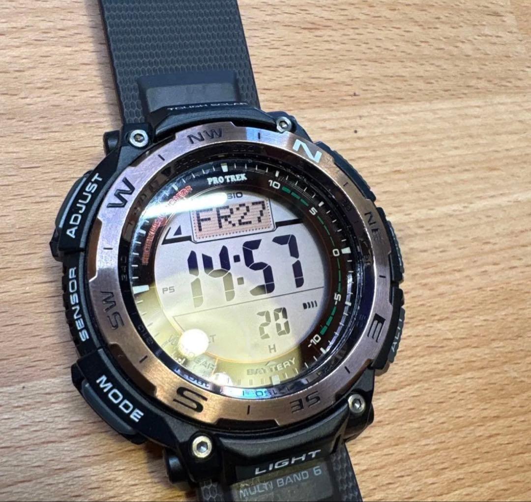 Casio Pro Trek PRW-3400Y-5JF Radio Wave Solar Watch with Duplex LCD and Biomass Plastic — Japan Import