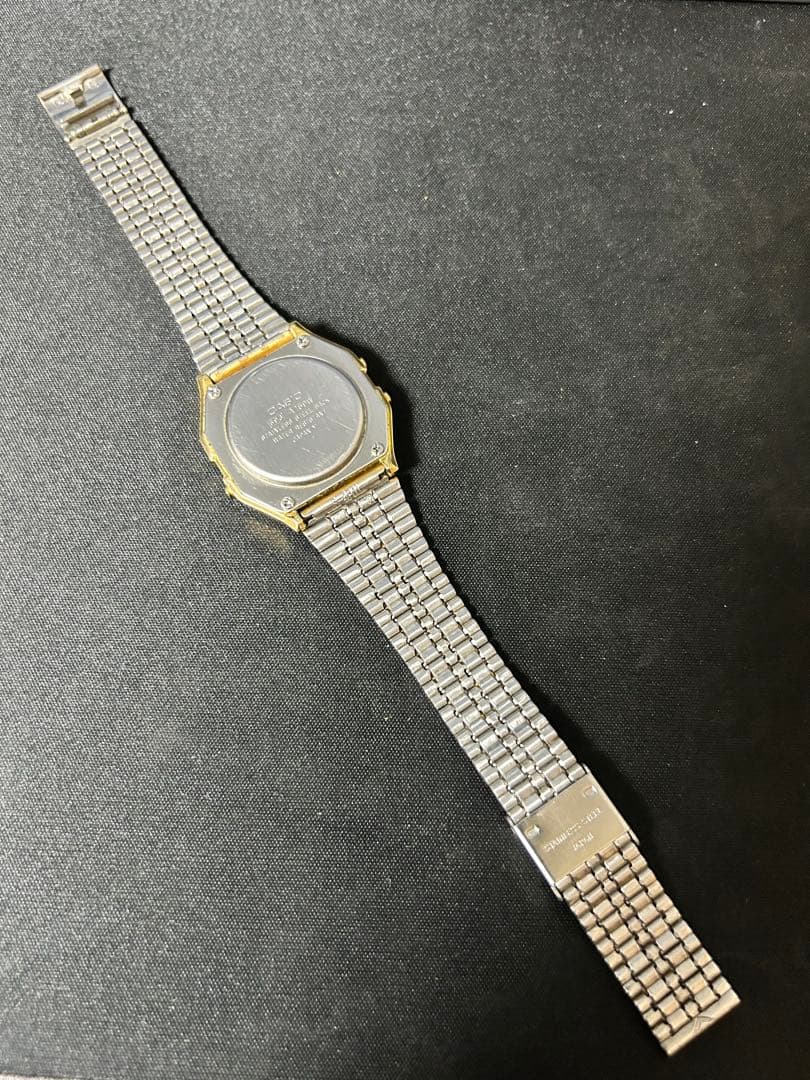 Casio A159W Digital Watch with Gold Finish