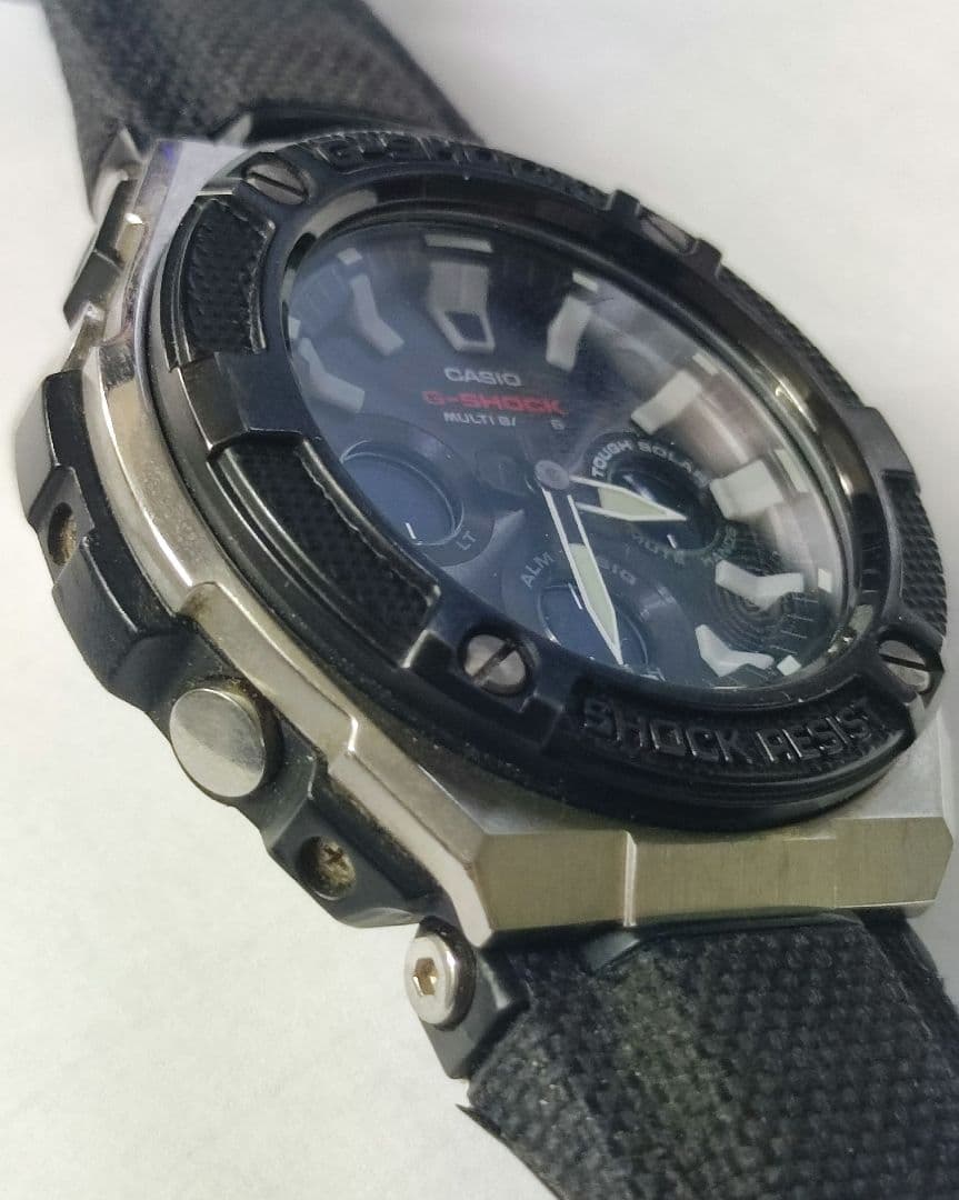 Casio G-Shock GST-W330AC Radio Solar Watch Black Silver — Japan Import