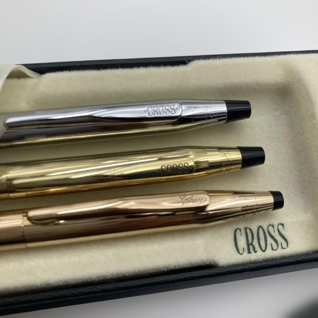 Cross Gold 14K Silver 3-Piece Ballpoint Pen Set