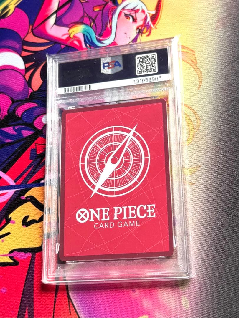 One Piece Rebecca OP04 PSA8 parallel leader card from Solitary Kingdom set Japan import