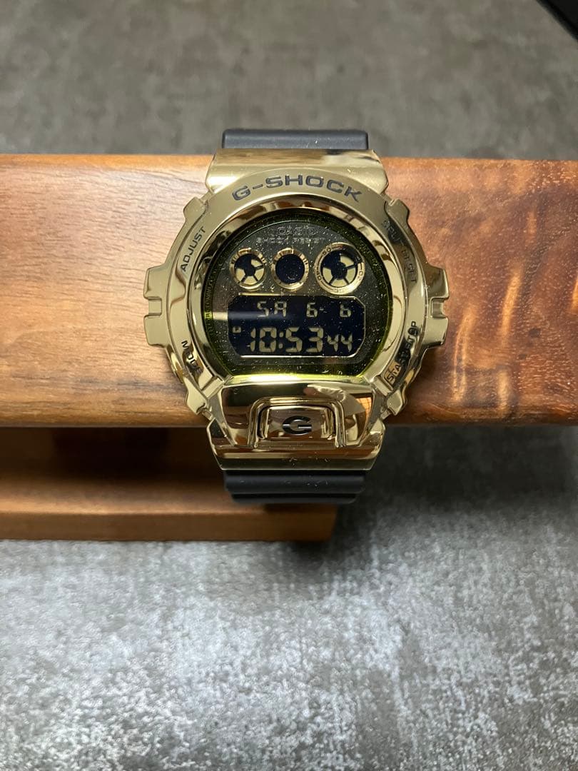 Casio G-Shock GM-6900G-9JF Digital Watch with Gold Metal Bezel and Black Resin Band — Japan Import