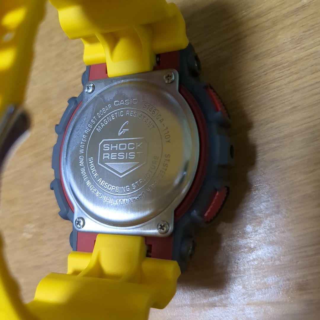 Casio G-Shock GA-110Y-9AJF Watch with Yellow and Gray Design, 20ATM Waterproof — Japan Import