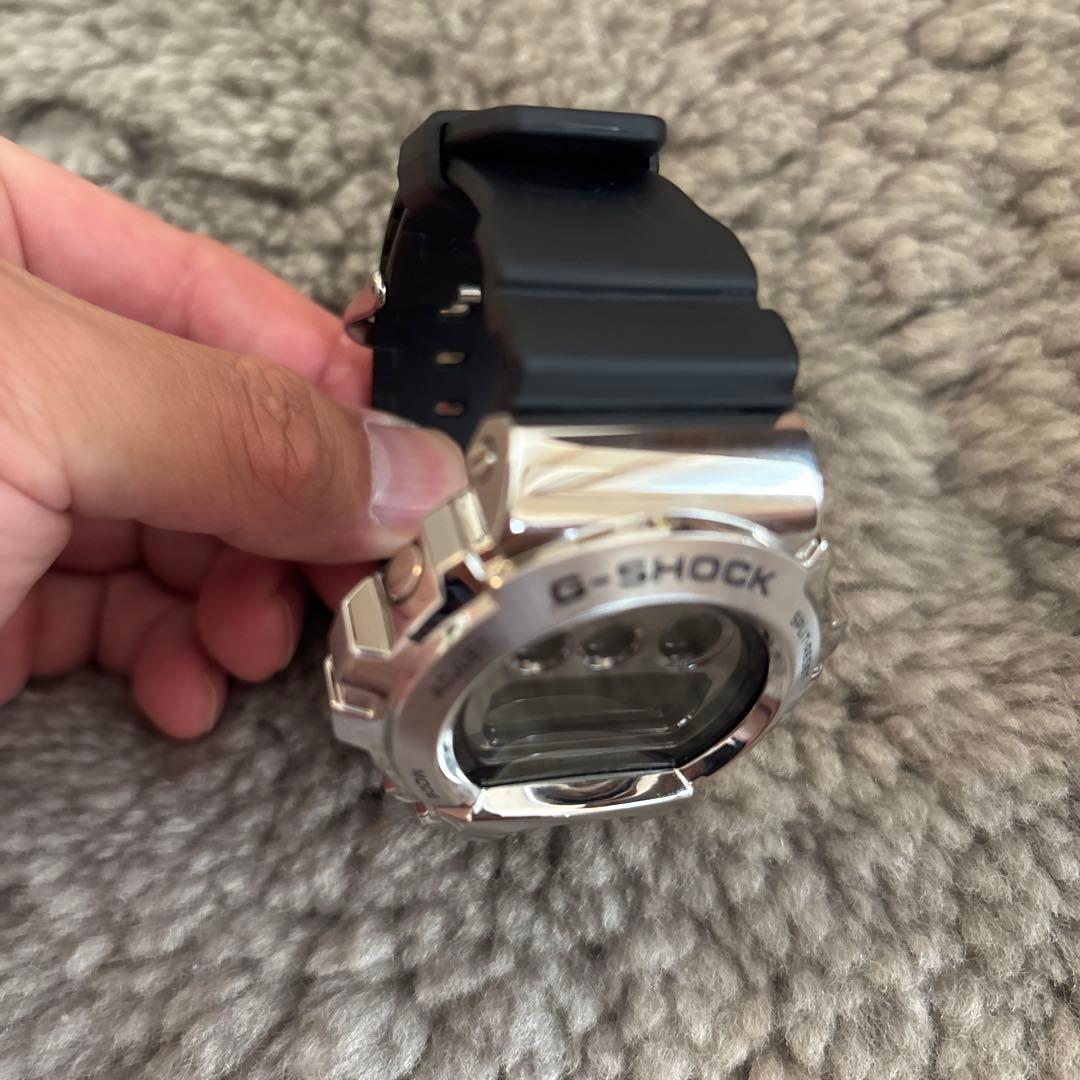 Casio G-Shock GM-6900U-1JF Digital Watch with Metal Bezel Black and Silver — Japan Import