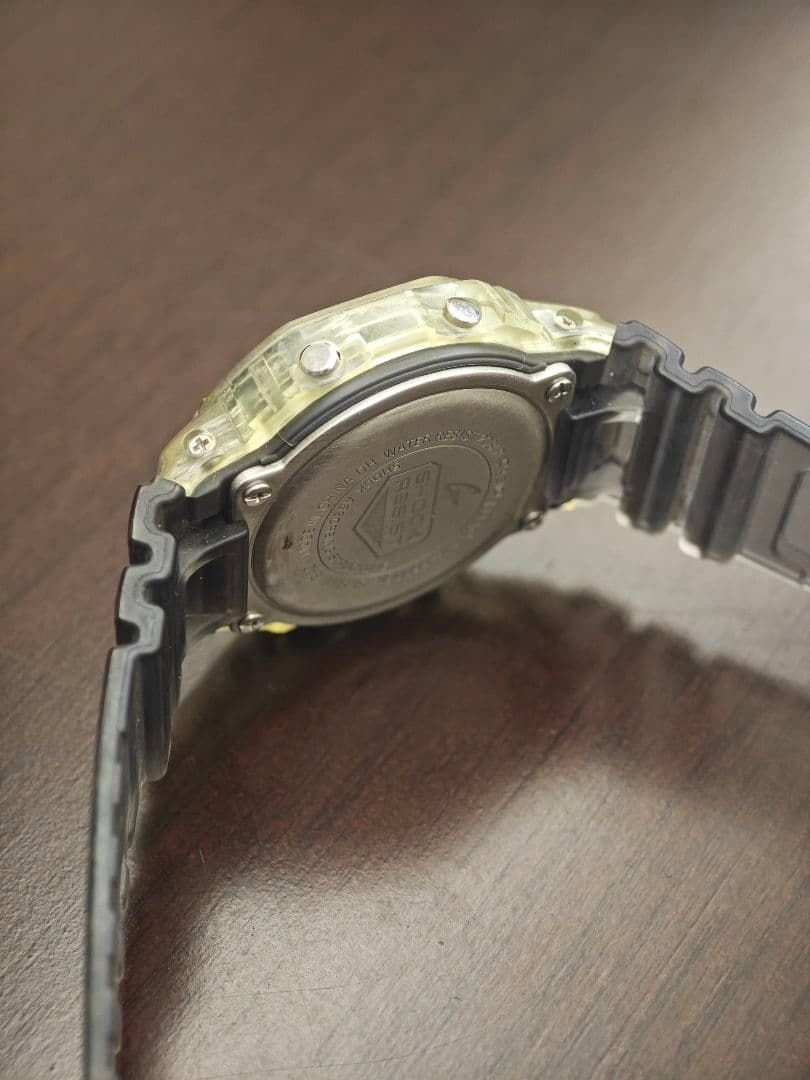 Casio G-Shock Digital Watch DW-5600SK-1 Square with Clear Bezel and Black Band — Japan Import