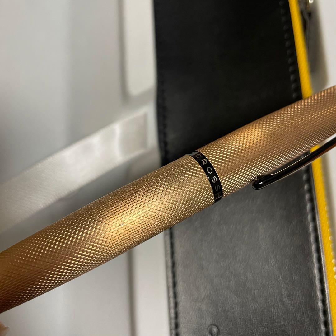 Cross ATX Brush Royal Gold Ballpoint Pen Case