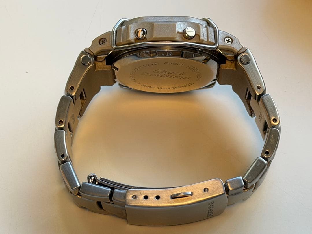 Casio G-Shock Speed DW-5000D Unisex Watch Metal Band Silver Mirror Case No Box Limited Vintage